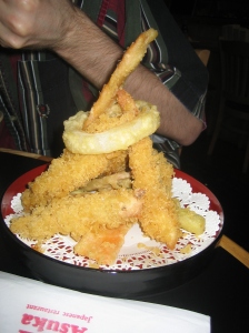 Shrimp and veggie tempura at Asuka