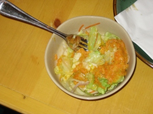 The salad at Asuka.