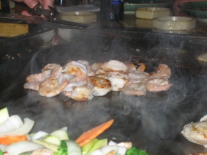 Teppanyaki shrimp at Asuka.