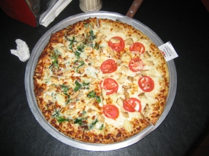 A pizza from Austin Riley's