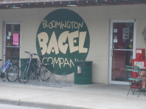 Bloomington Bagel Company sign